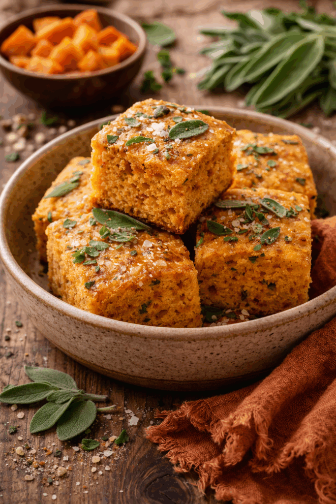 sweet potato sage cornbread