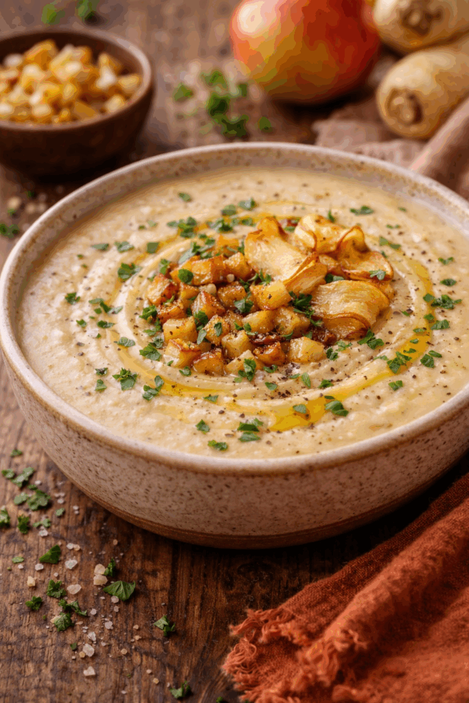 parsnip and apple soup