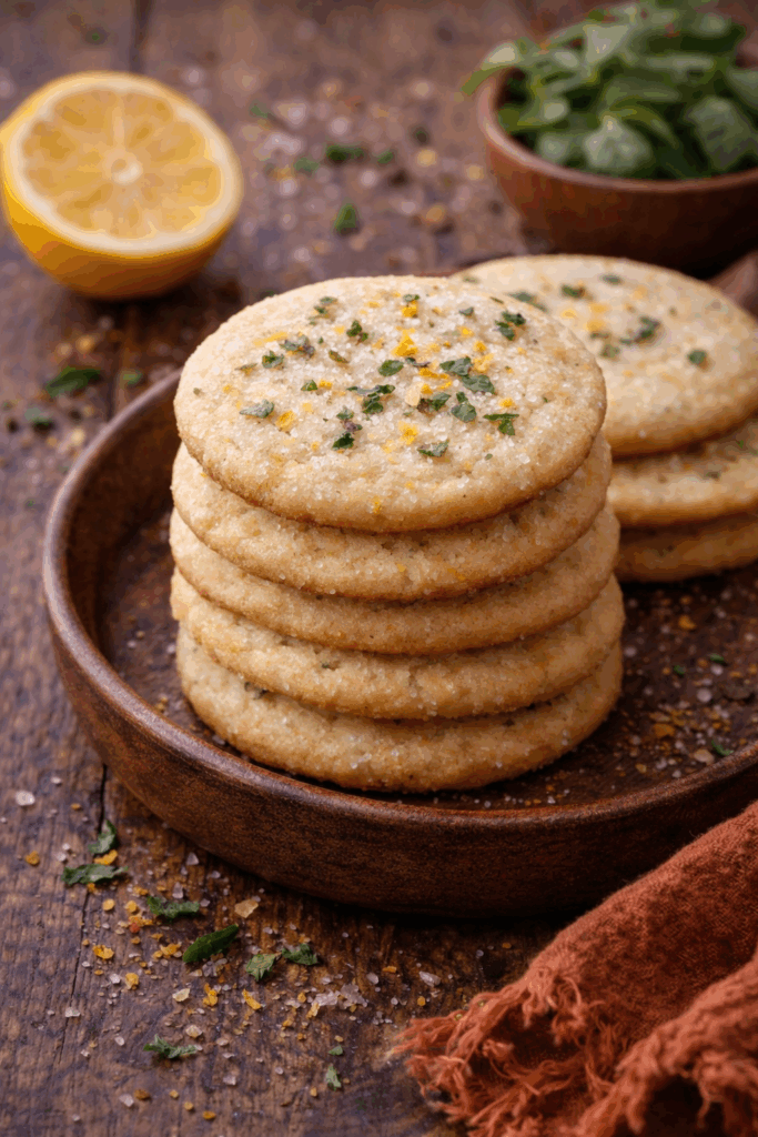 lemon verbena sugar cookies