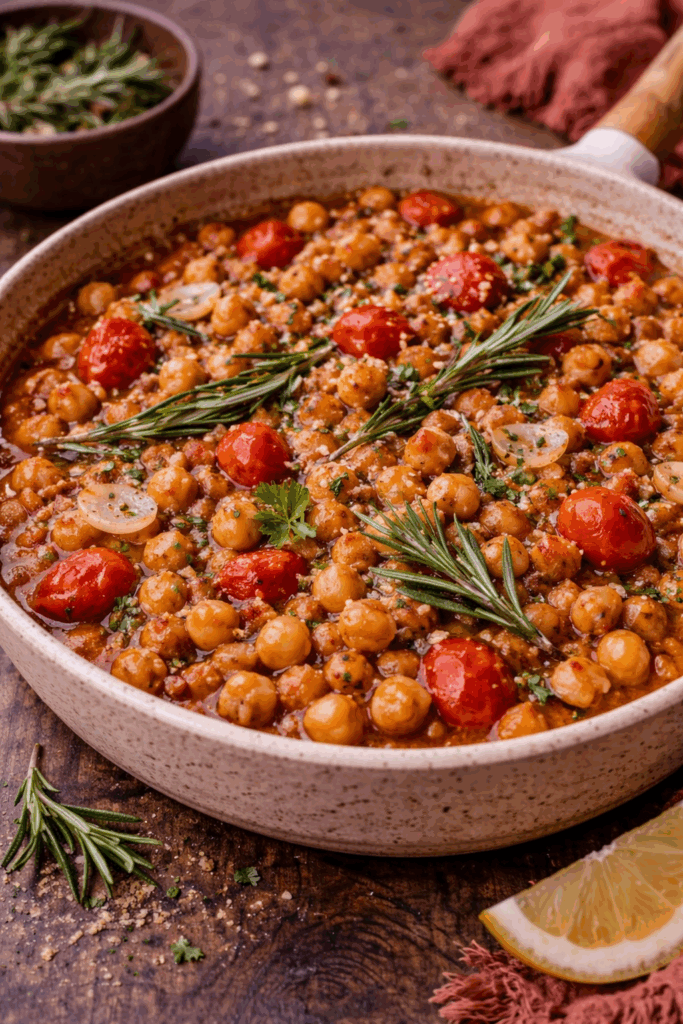 braised chickpeas