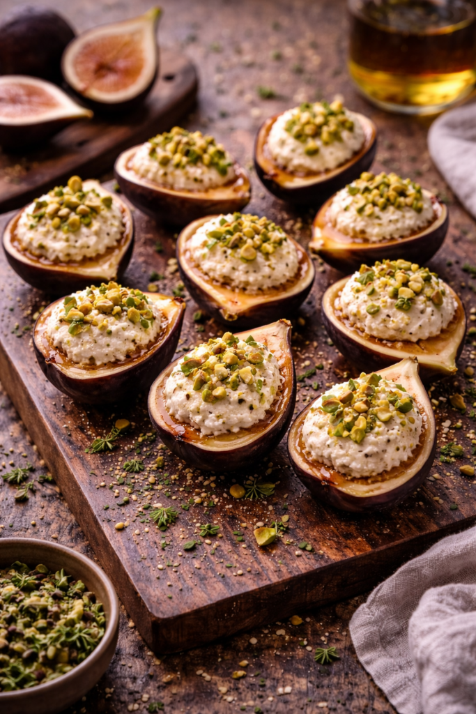 Figs with Almond Ricotta