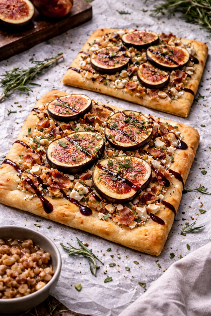 fig and rosemary flatbread