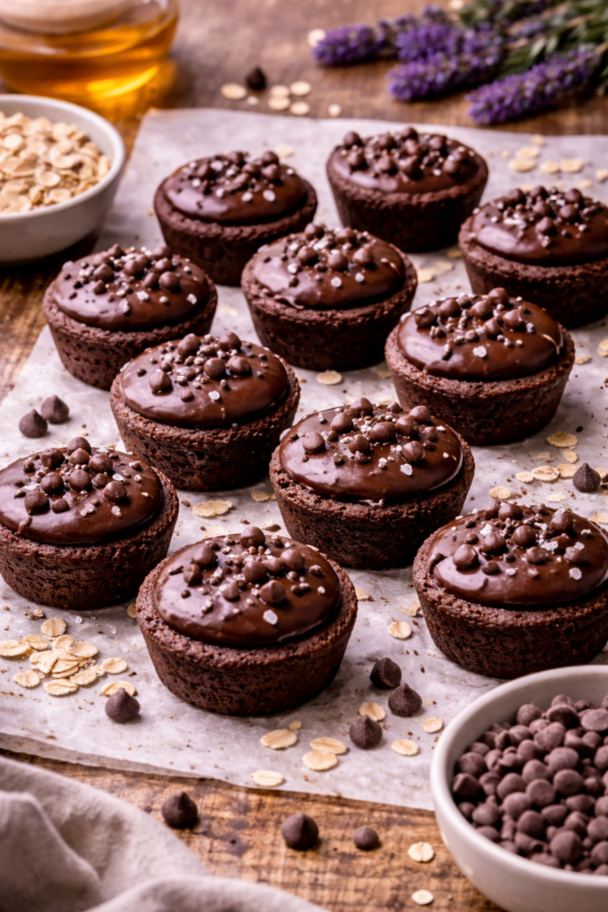 oat flour brownie bites
