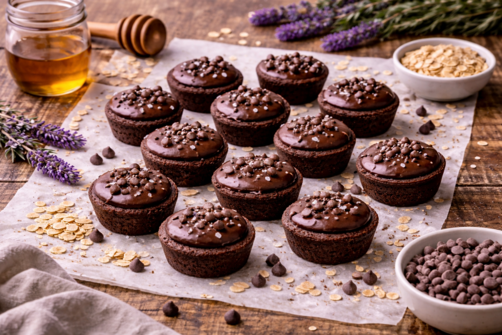 oat flour brownie bites