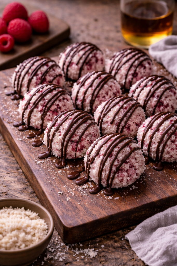 raspberry coconut joy bites
