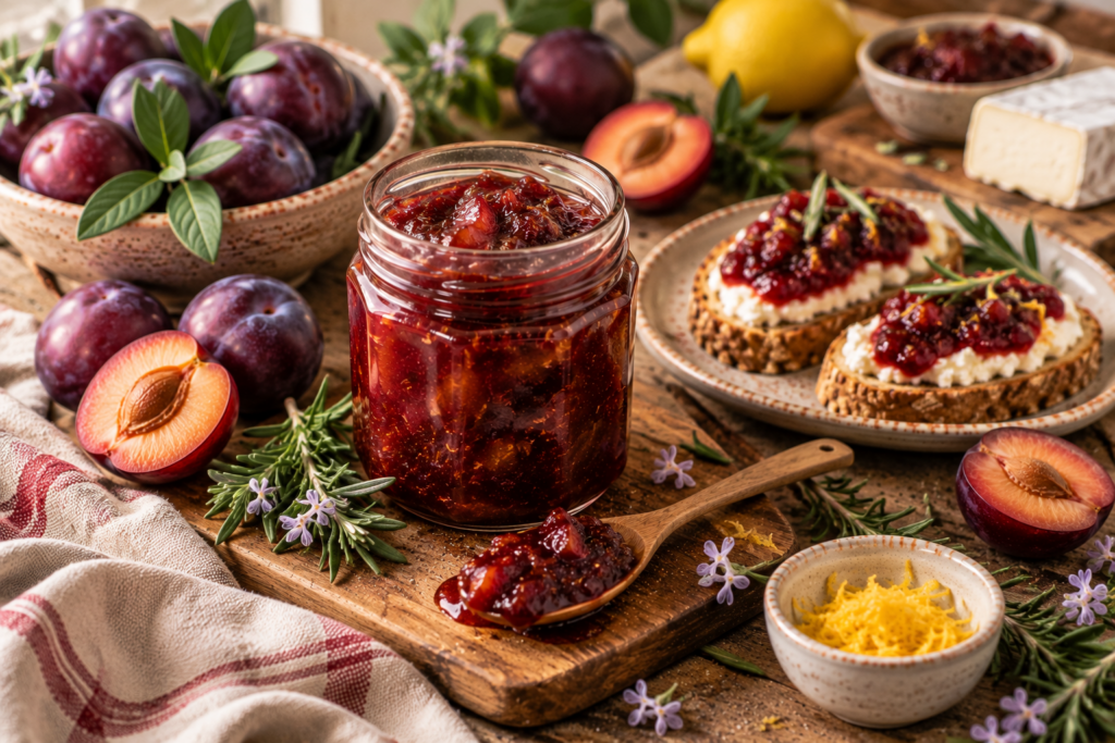 plum and rosemary Preserves