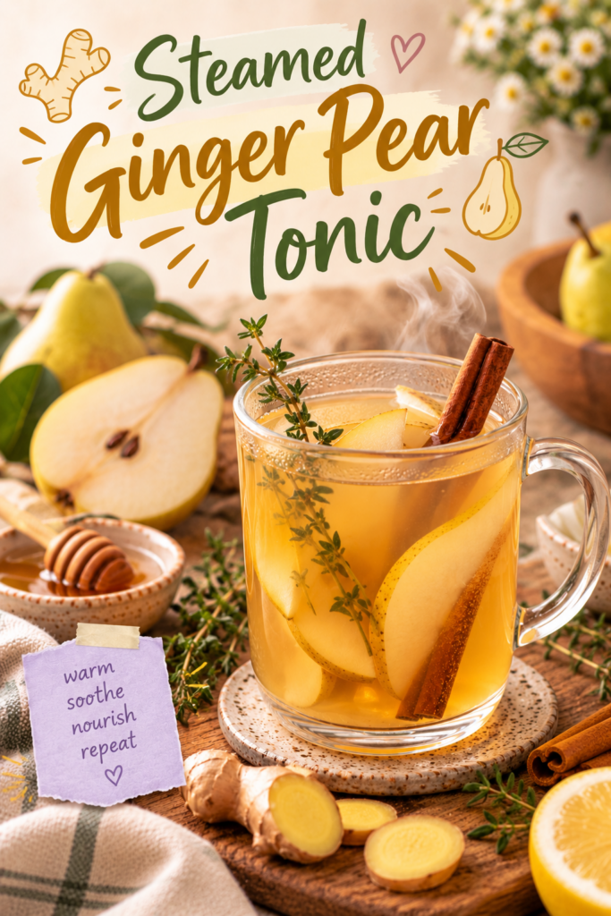 ginger pear tonic