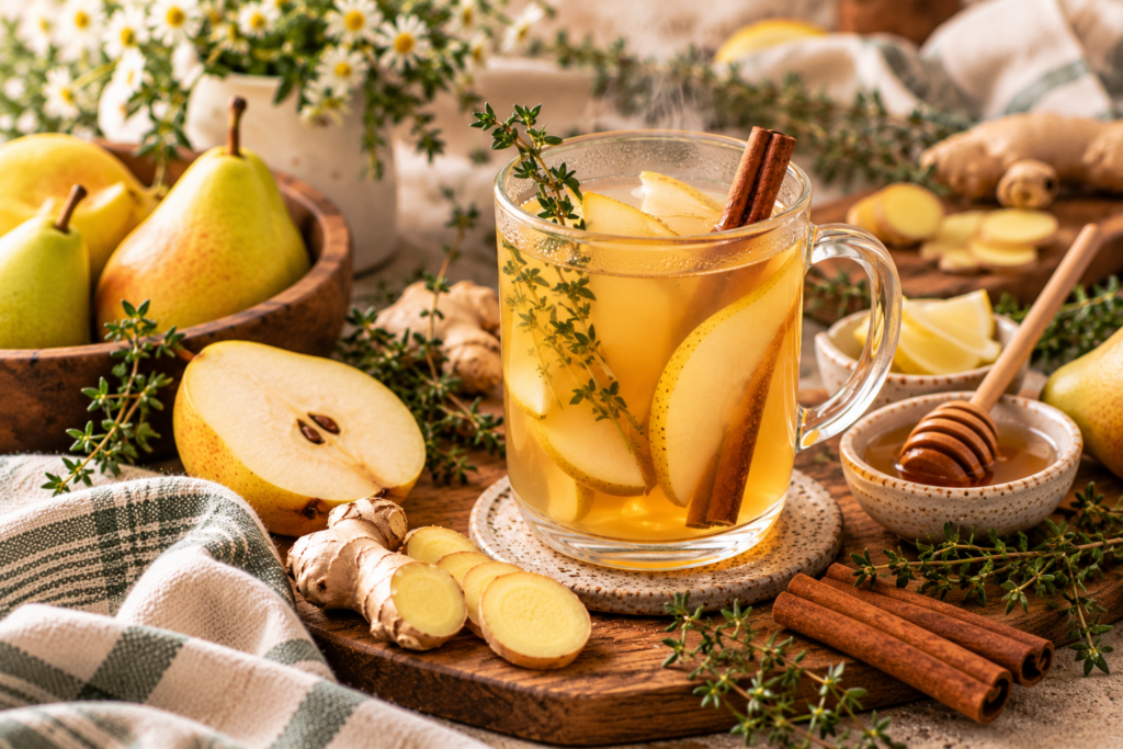 ginger pear tonic