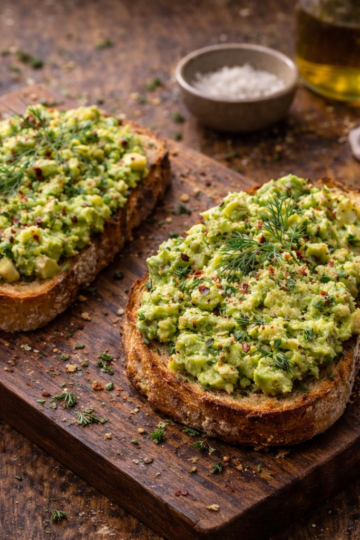 avocado dill toast