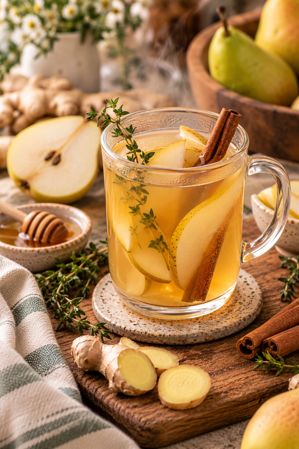 Steamed Ginger Pear Tonic